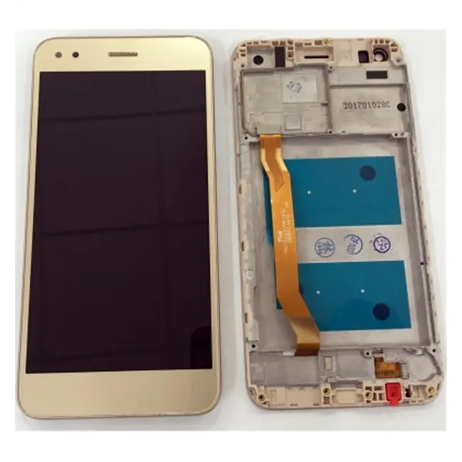 Huawei Y6 Pro 2017, P9 lite mini, Nova Lite 2017 pantalla lcd + tactil dorado + marco premium