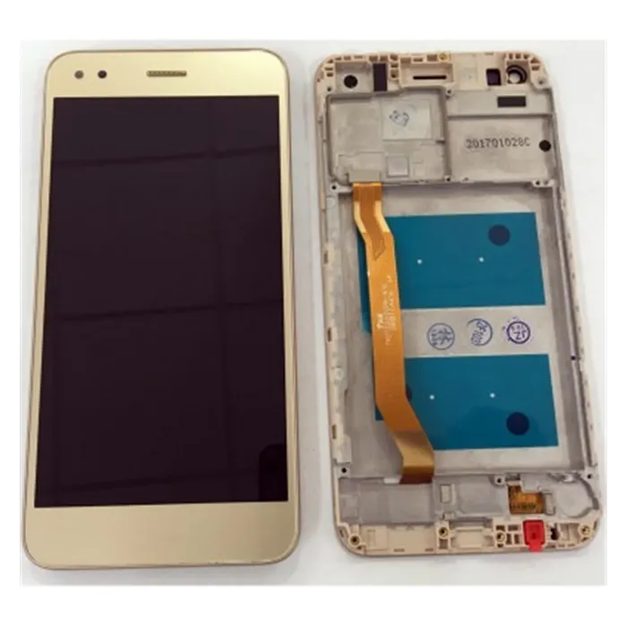 Huawei Y6 Pro 2017, P9 lite mini, Nova Lite 2017 pantalla lcd + tactil dorado + marco premium