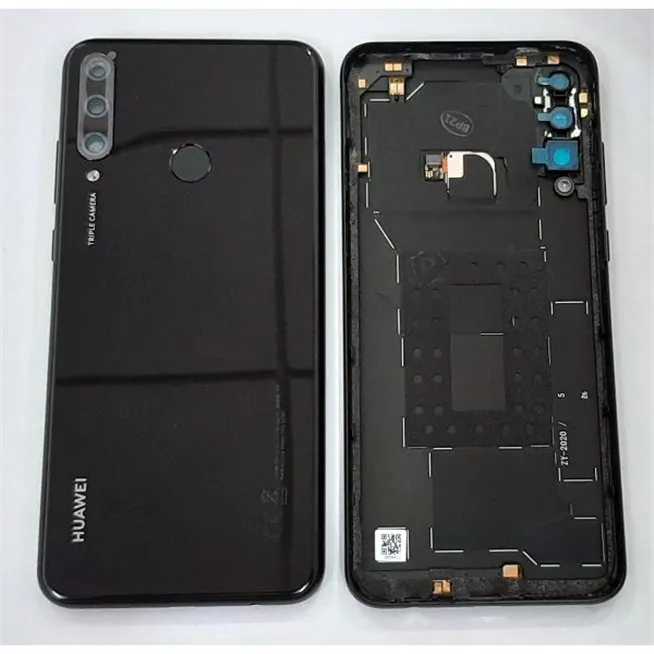 Tapa trasera o tapa bateria negra para Huawei Y6P 02353QQV Service Pack