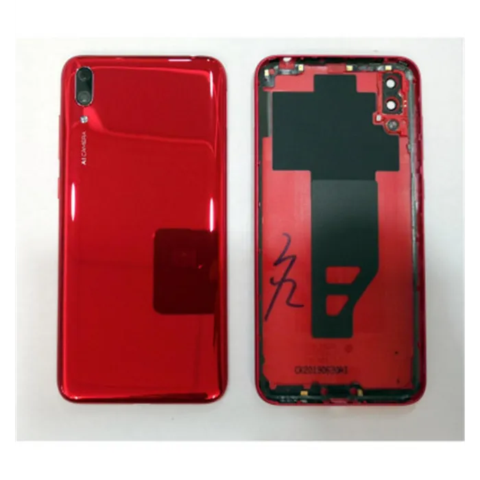 Tapa trasera o tapa bateria roja mas cubierta camara para Huawei Y7 Pro 2019