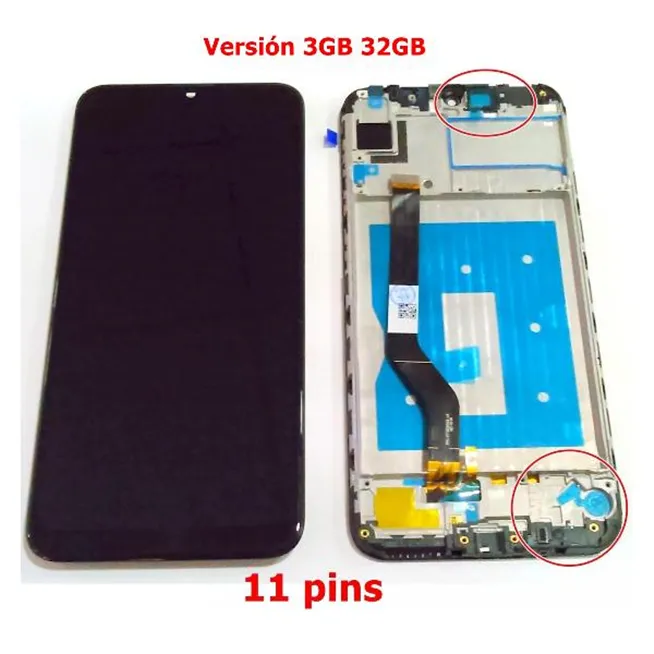 Huawei Y7 Prime 2019 Enjoy 9 Y7 2019 Y7 Pro 2019 pantalla lcd + tactil negro + marco negro premium Versión 3G 32GB