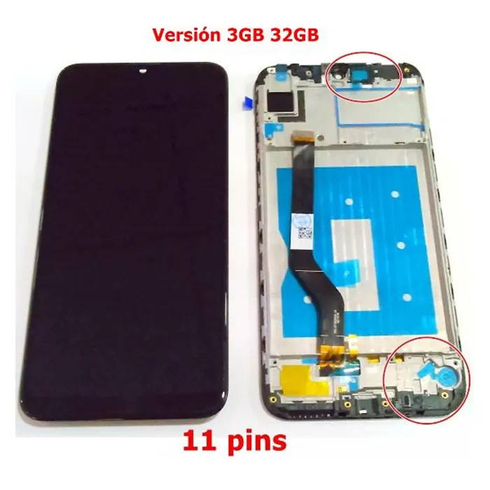 Huawei Y7 Prime 2019 Enjoy 9 Y7 2019 Y7 Pro 2019 pantalla lcd + tactil negro + marco negro premium Versión 3G 32GB