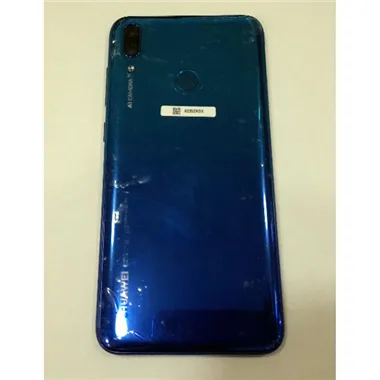 Tapa trasera o tapa batería Azul para Huawei Y7 Prime 2019 Enjoy 9 Y7 2019 Y7 Pro 2019 + sensor huella y cristal le