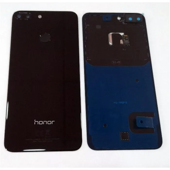 Tapa trasera o tapa batería negro 02351SYP para Huawei Honor 9 Lite Premium mas lente camara mas lector de huella s
