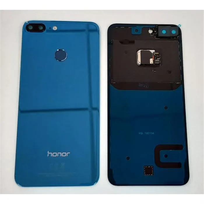 Tapa trasera o tapa batería azul para Huawei Honor 9 Lite mas lente camara mas lector de huella Service Pack 02351S
