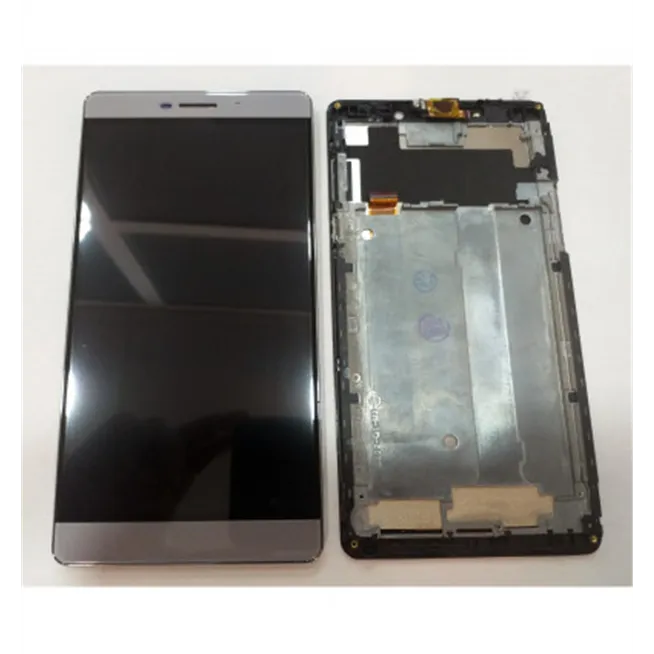 Pantalla lcd para Innjoo Max 3 mas tactil gris mas marco plata