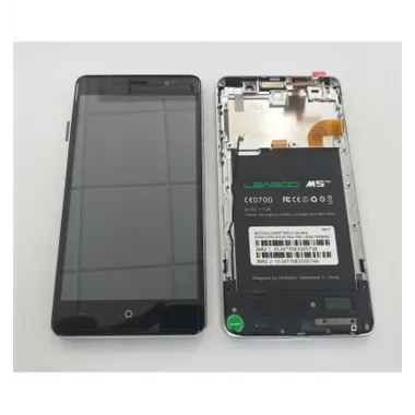 Pantalla LCD para Leagoo M5 mas tactil negro mas marco plata