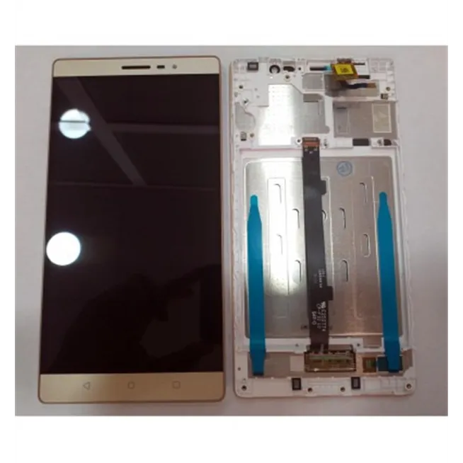 Lenovo Phab 2 650N pantalla lcd + tactil dorado + marco dorado