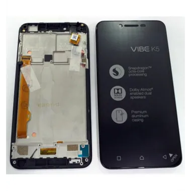 Lenovo Vibe K5 A6020 pantalla lcd + tactil negro + marco negro premium