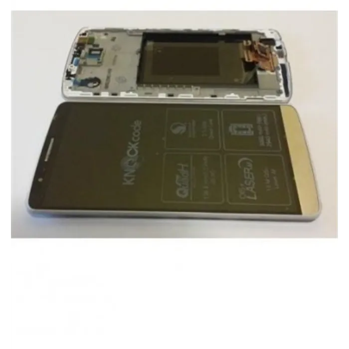 Lg G3 D855 pantalla lcd + táctil dorado premium + marco