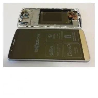 Lg G3 D855 pantalla lcd + táctil dorado premium + marco