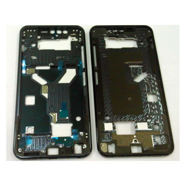 Carcasa o marco central negro para LG G8S THINQ LMG810EAW Calidad Premium