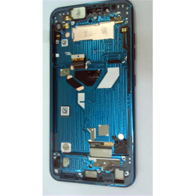Pantalla LCD para LG G8S THINQ LMG810EAW mas tactil negro mas marco azul Calidad Premium