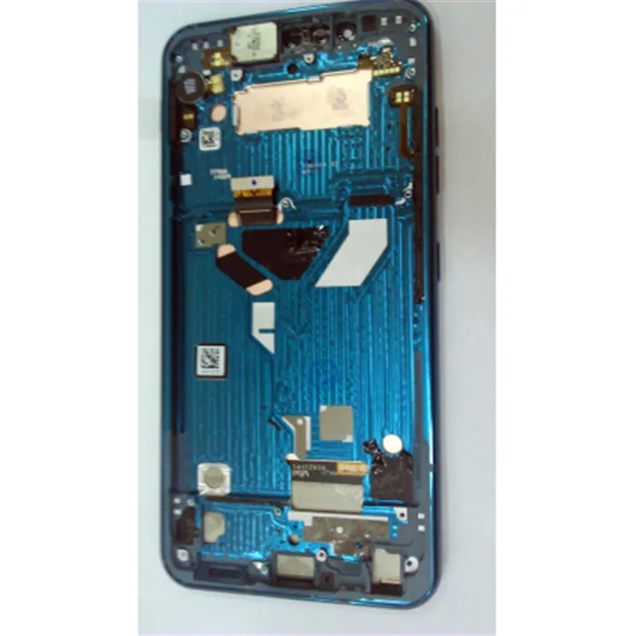 Pantalla LCD para LG G8S THINQ LMG810EAW mas tactil negro mas marco azul Calidad Premium