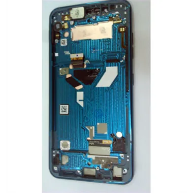 Pantalla LCD para LG G8S THINQ LMG810EAW mas tactil negro mas marco azul Calidad Premium