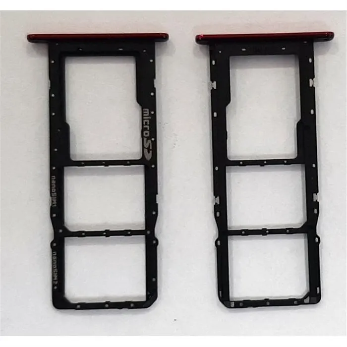 Soporte o bandeja dual sim roja para LG K42 LG K52 calidad premium