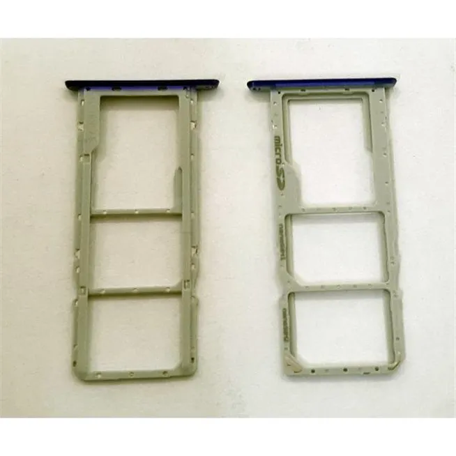 Soporte o bandeja dual sim azul para LG K22 calidad premium