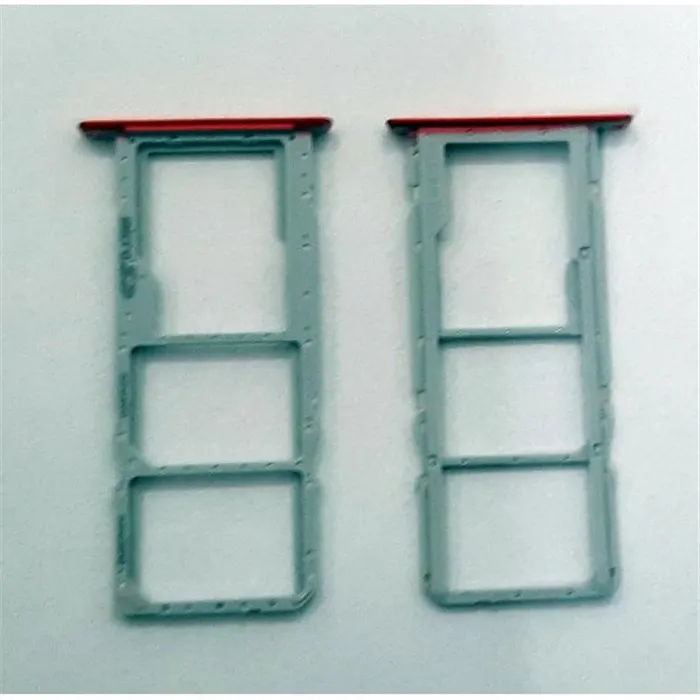 Soporte o bandeja dual sim roja para LG K22 calidad premium