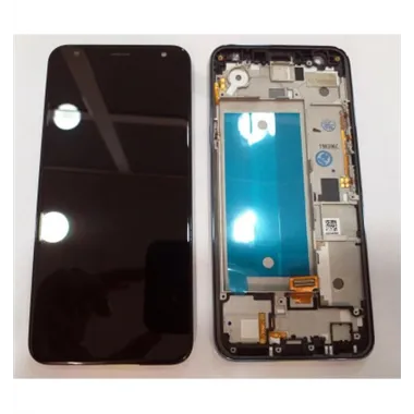 LG K40 X4 2019 pantalla lcd + tactil negro + marco gris