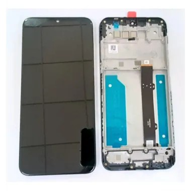 Pantalla lcd para LG K41S lm-k410emw mas tactil negro mas marco negro calidad premium