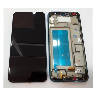 Pantalla lcd para LG K50 Q60 mas tactil negro mas marco azul