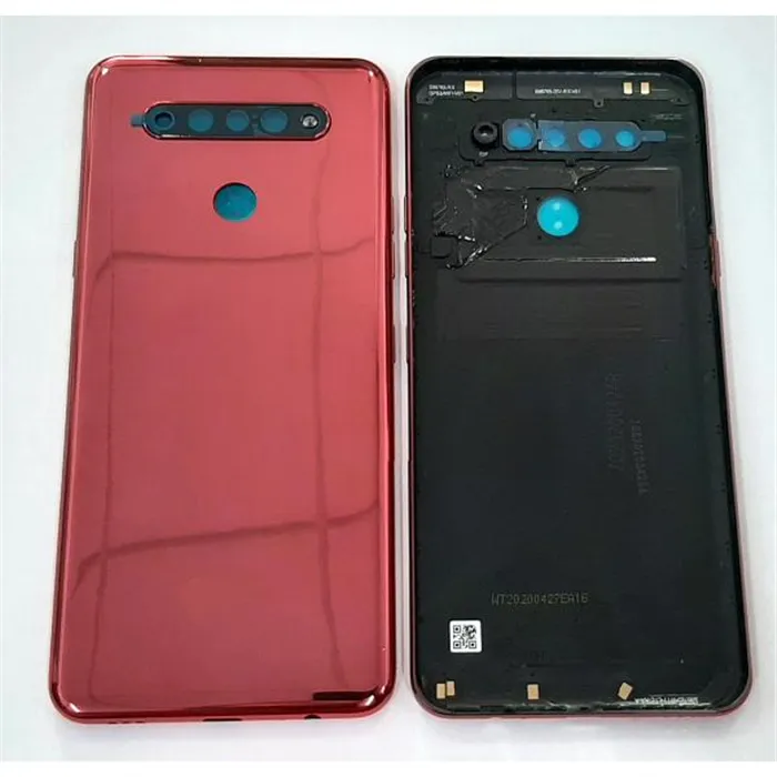 Tapa trasera o tapa bateria roja para LG K51S LMK510EMW mas cubierta camara