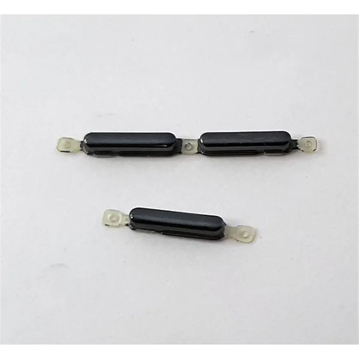 Set 2 botones negros para LG K61 LMQ630EAW calidad premium
