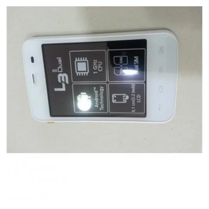 LG E435 Optimus L3 Dual pantalla lcd + táctil blanco + marco