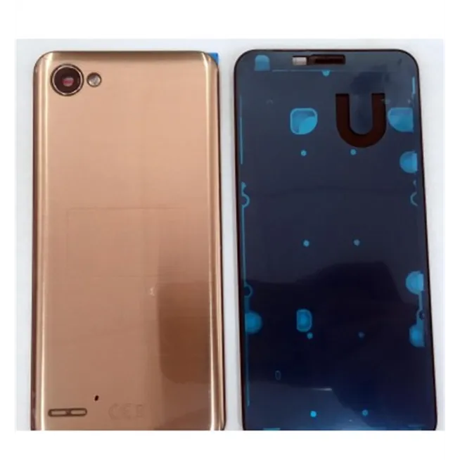 LG Q6 carcasa central + tapa trasera dorada