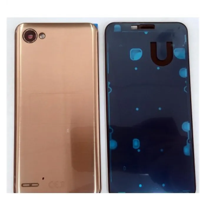 LG Q6 carcasa central + tapa trasera dorada