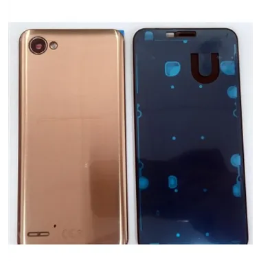LG Q6 carcasa central + tapa trasera dorada