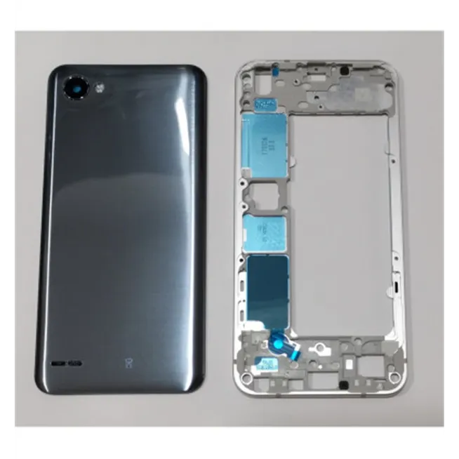 LG Q6 carcasa central + tapa trasera azul