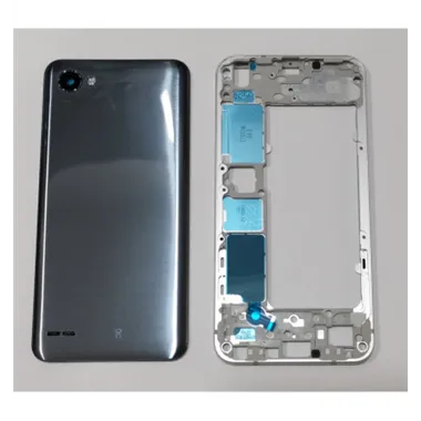 LG Q6 carcasa central + tapa trasera azul