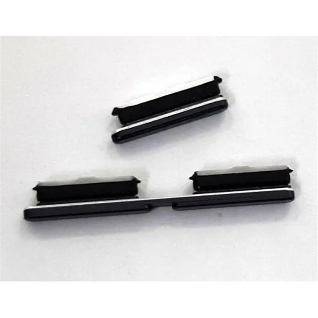 Set 2 botones negros para LG Q60 calidad premium