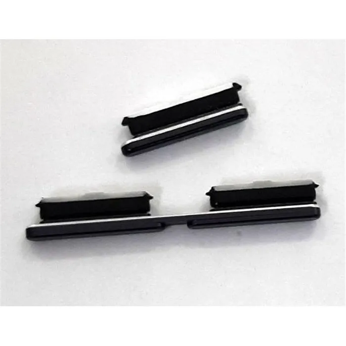 Set 2 botones negros para LG Q60 calidad premium