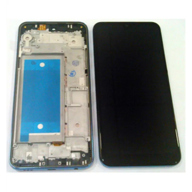 Pantalla LCD para LG K50 Q60 K12 Max mas tactil negro mas marco azul claro Calidad Premium