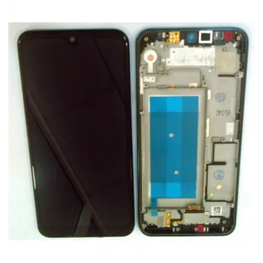 Pantalla LCD para LG K50 Q60 K12 Max mas tactil negro mas marco azul oscuro Calidad Premium