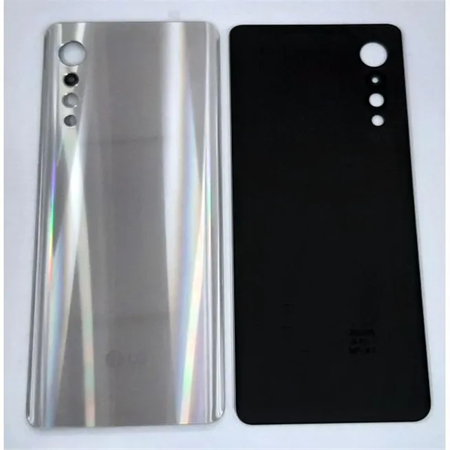 Tapa trasera o tapa bateria plata para LG Velvet