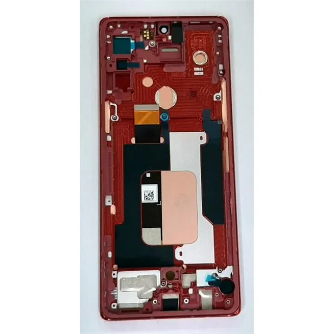 Pantalla lcd para LG Velvet mas tactil negro mas marco rojo calidad premium