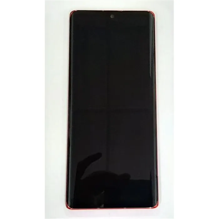 Pantalla lcd para LG Velvet mas tactil negro mas marco rojo calidad premium