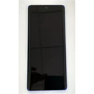 Pantalla lcd para LG Velvet mas tactil negro mas marco azul calidad premium