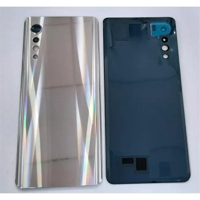Tapa trasera o tapa bateria plata para LG Velvet 4G 5G mas cubierta camara