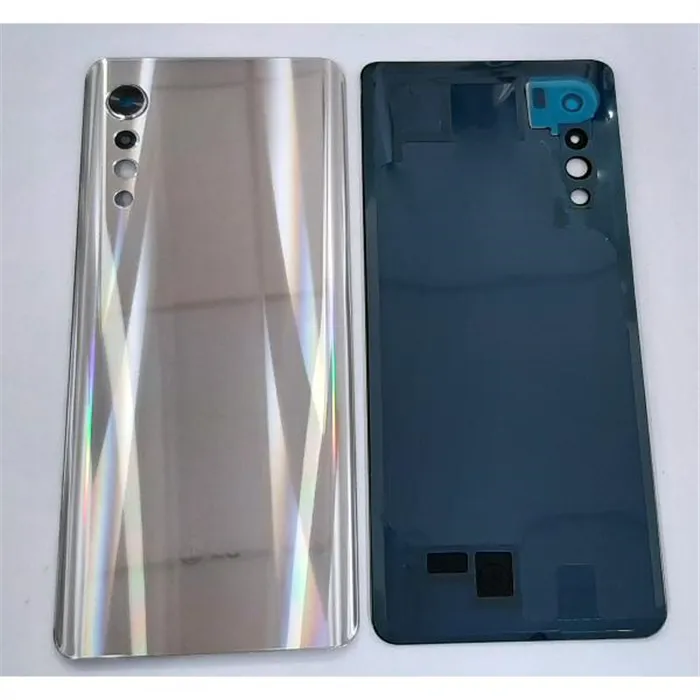 Tapa trasera o tapa bateria plata para LG Velvet 4G 5G mas cubierta camara
