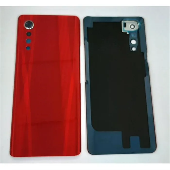 Tapa trasera o tapa bateria roja para LG Velvet 4G 5G mas cubierta camara