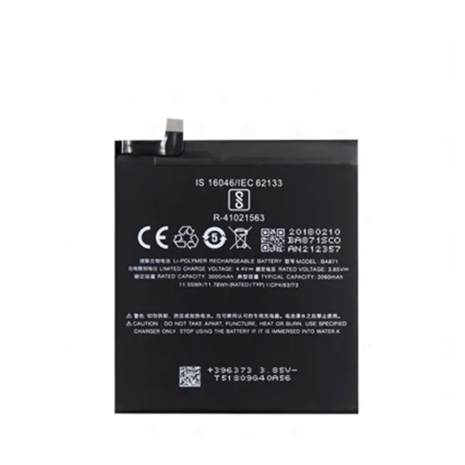 Bateria para Meizu Meilan M15 BA871 3.85V 3000mAh 11.55Wh