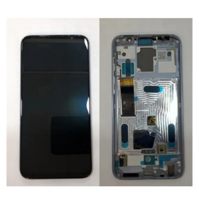 Pantalla LCD para Meizu 16 mas tactil negro mas marco azul