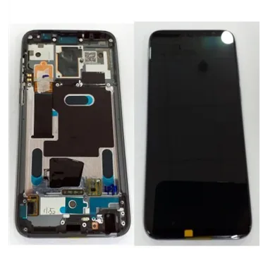 Meizu 16 pantalla lcd + tactil negro + marco gris premium