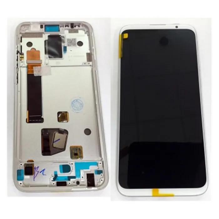 Meizu 16 Plus pantalla lcd + tactil blanco + marco plata premium