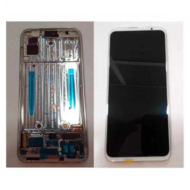 Meizu 16S pantalla lcd + tactil blanco + marco plata