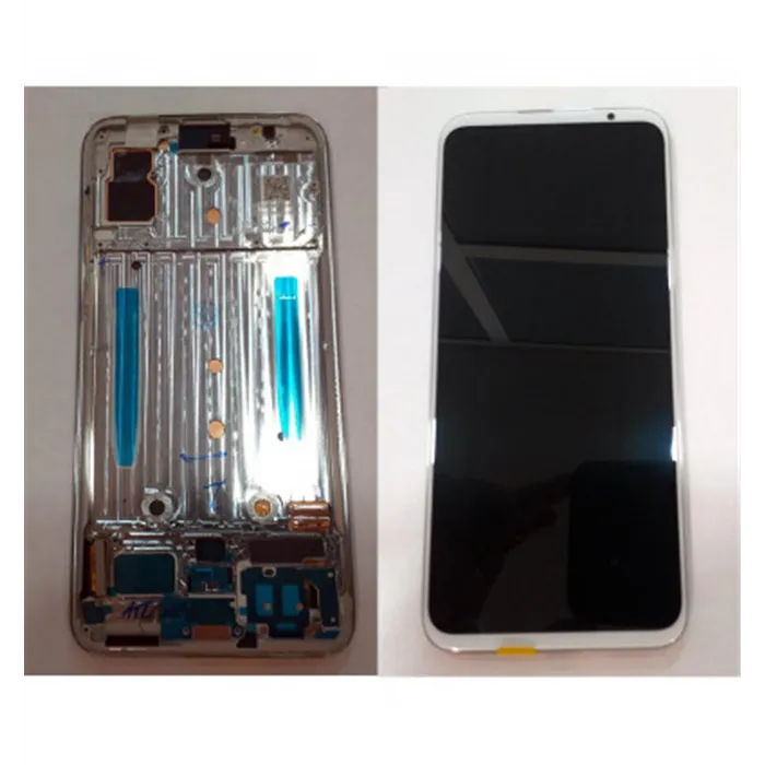 Meizu 16S pantalla lcd + tactil blanco + marco plata